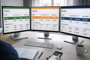 Bookmakers Vergelijken voor Hockeyweddenschappen