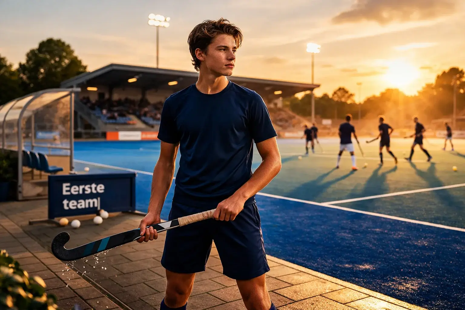 Jonge speler die doorbreekt naar de senioren selectie